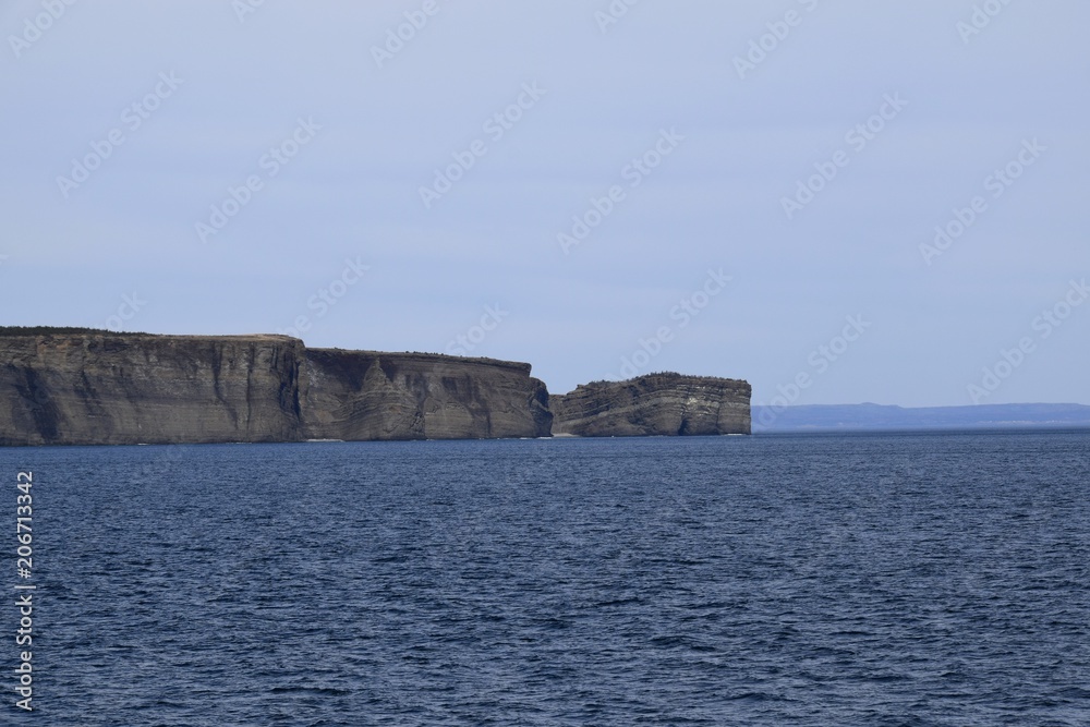 coastline of Bell Island seen from the ocean, Avalon region Newfoundland, Canada coastline of Bell Island seen from the ocean, Avalon region Newfoundland, Canada