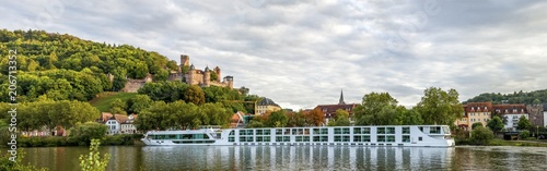 Obraz na płótnie Wertheim, Panorama mit Burg Wertheim 