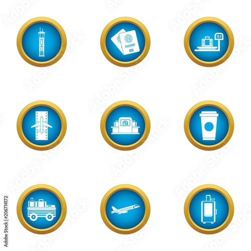 Free Download Moving to the country icons set. Flat set of 9 moving to the country vector icons for web isolated on white background - GFXLoad