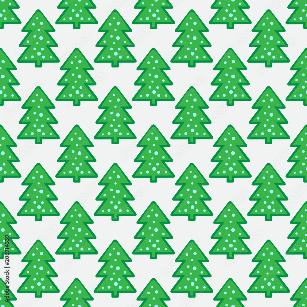 Fototapeta premium Seamless with Christmas tree.