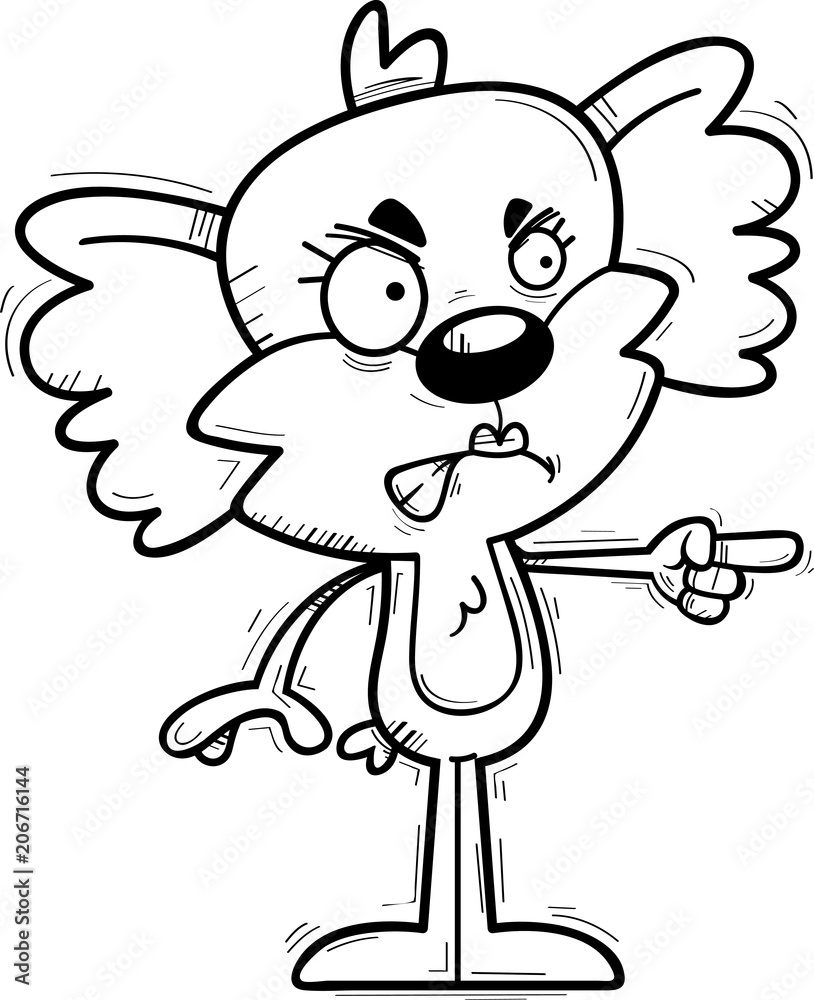 Angry Cartoon Female Koala Angry Cartoon Female Koala