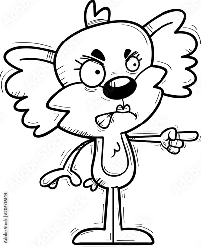 Angry Cartoon Female Koala