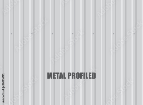 Vector metal profiled.