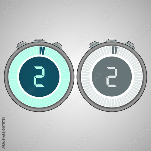 Electronic Digital Stopwatch 2 seconds