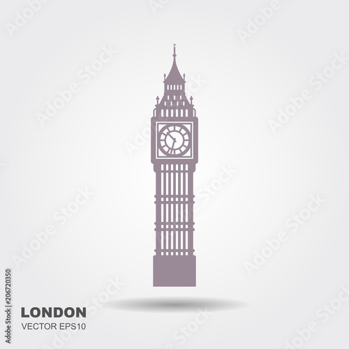 Vector Illustration of Big Ben Tower