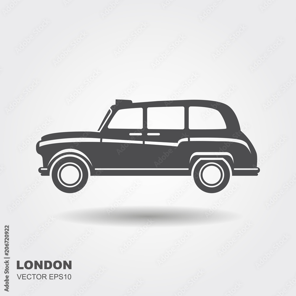 London car taxi vector illustration London car taxi vector illustration