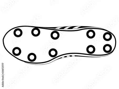 Isolated soccer cleat icon