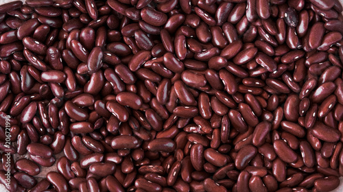 Close up red beans background and as a texture. Healthy vegetarian dietary food rich in microelements. Healthy lifestyle food. Vegeterian. vegetable diet. photo