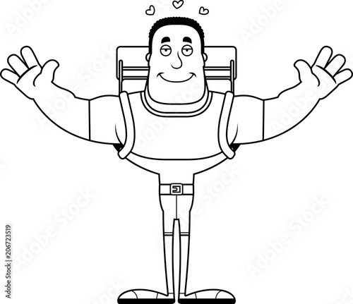 Cartoon Hiker  Hug