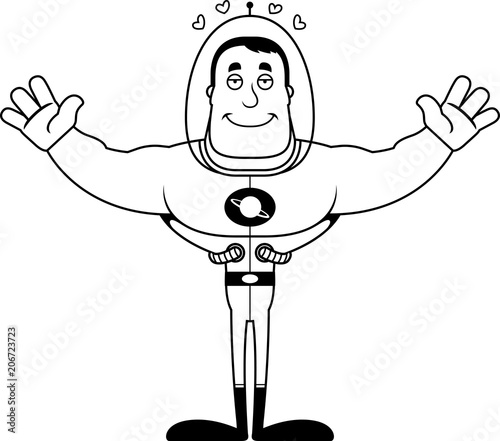 Cartoon Spaceman  Hug