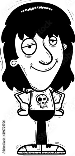 Confident Cartoon Metalhead