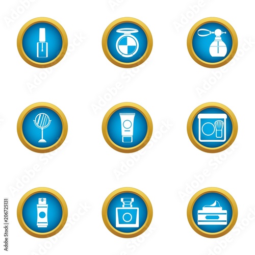 Free Download Fashionable style icons set. Flat set of 9 fashionable style vector icons for web isolated on white background - GFXLoad