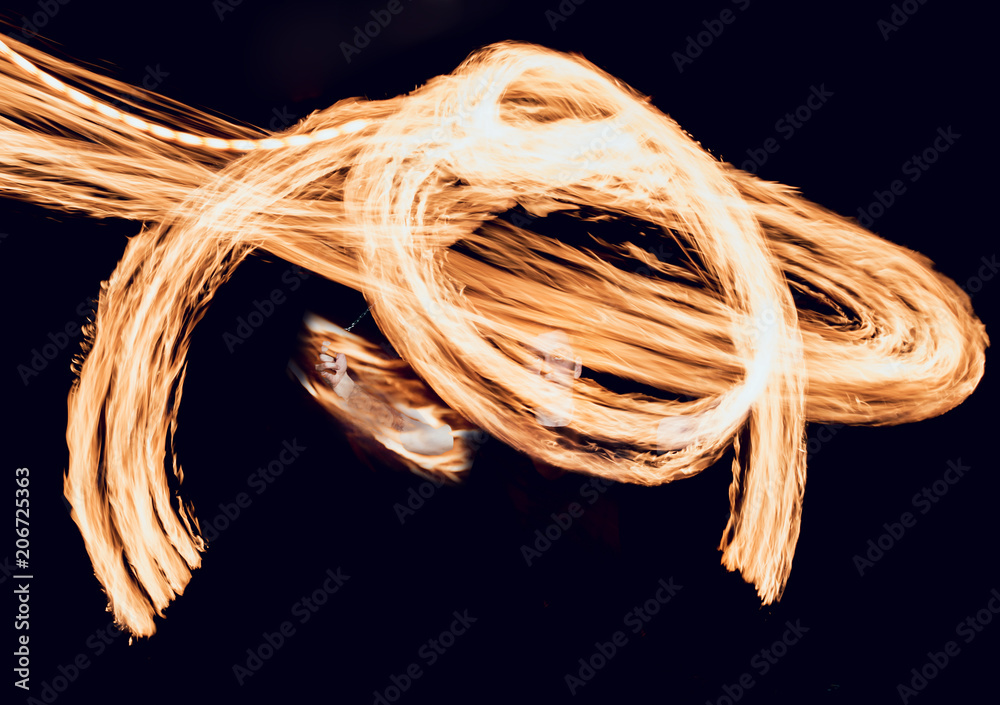 Fire show. Fire performance at the night. Fire show. Fire performance at the night.
