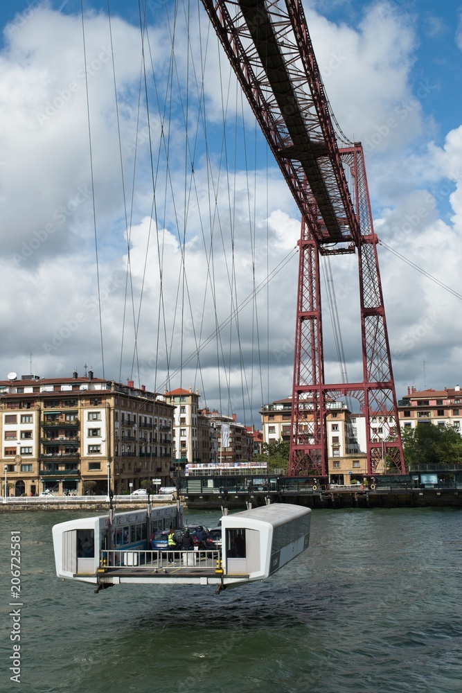 Transporter bridge connecting Portugalete and Getxo