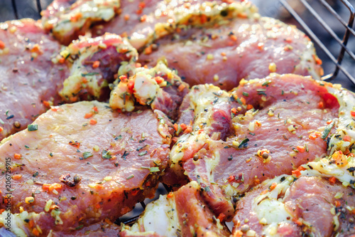 Beef meat steaks. Fresh raw...