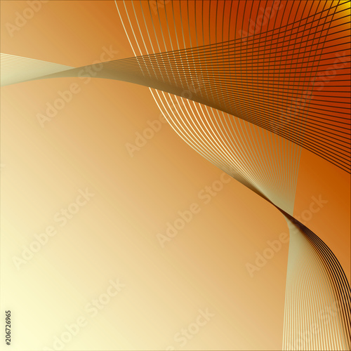 Vector illustration in bright colors, clip art. Abstract soft background with waves and folds. Drawing can be used for background design, posters, paintings, textiles, web design.