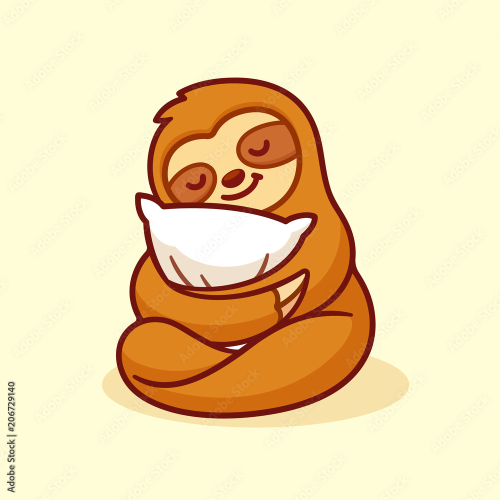 Cute sloth sleeping Cute sloth sleeping