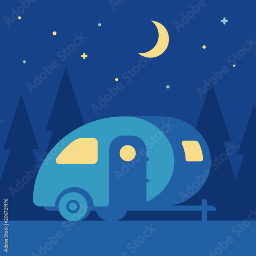 Night camping trailer