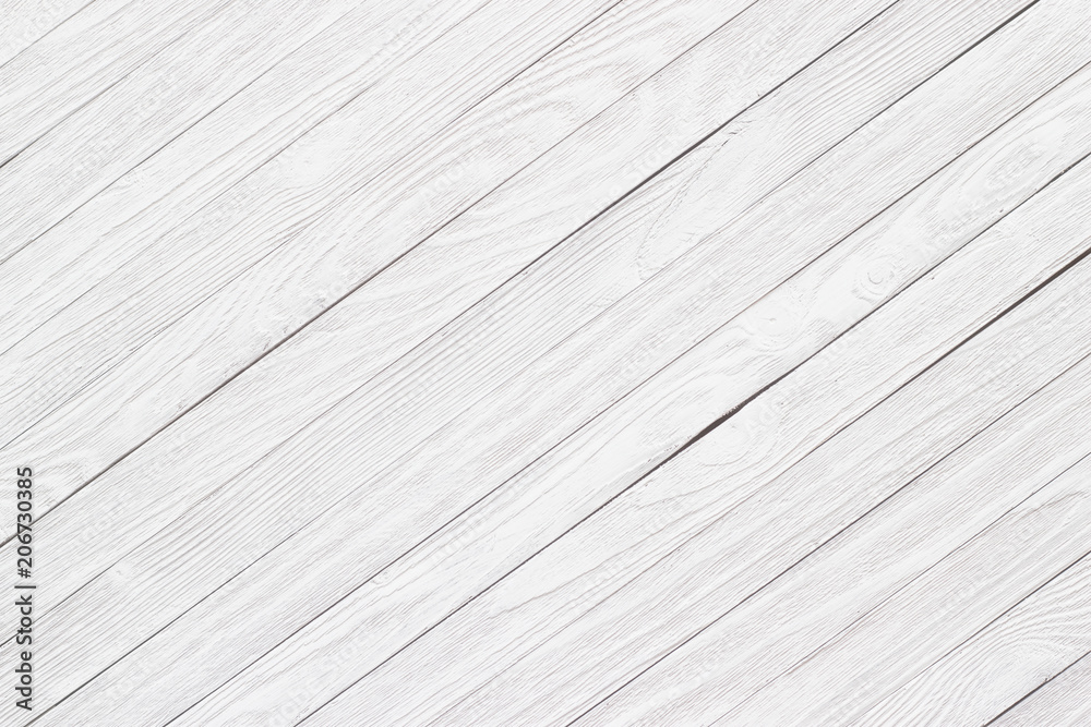 Obraz premium boards painted in white, the background light wooden surface