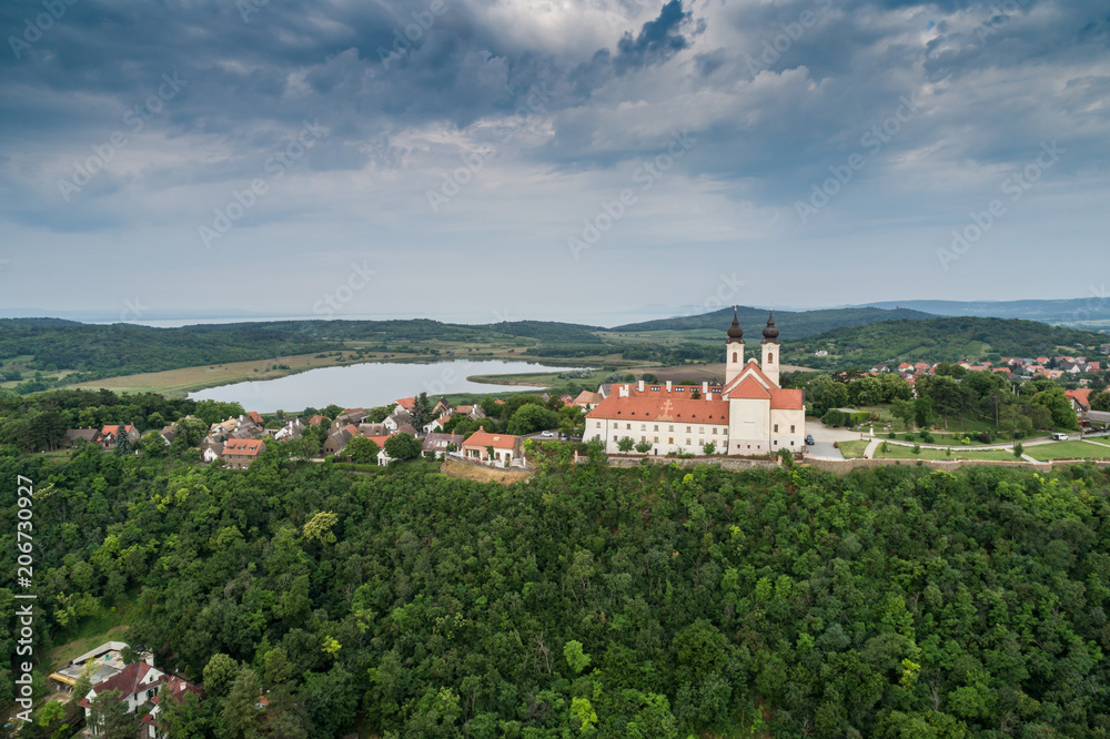 aerial landscape of Tihany
