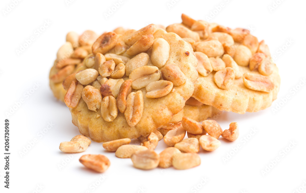 Sweet cookies with peanuts.