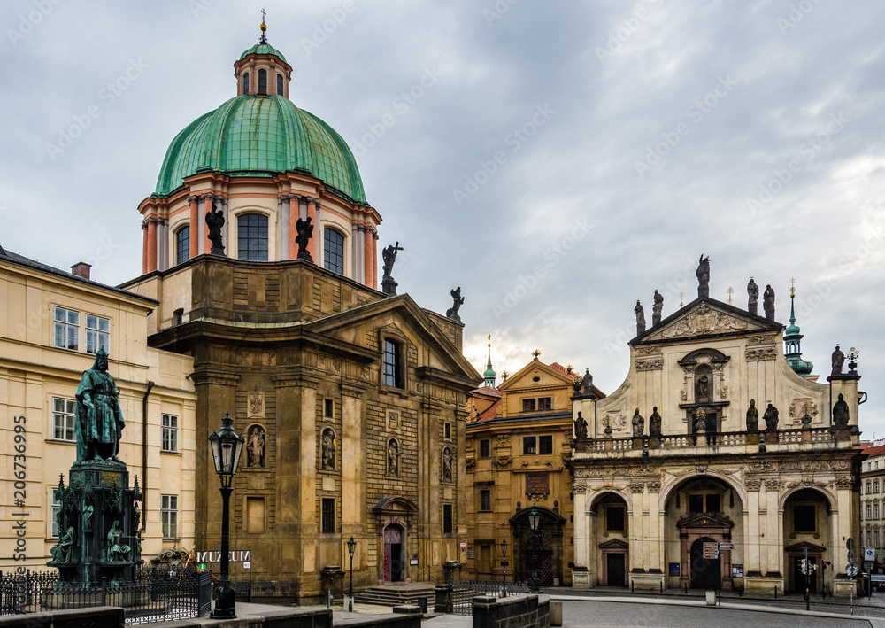St. Francis and St. Salvador Churches in Prague, Czech Republic