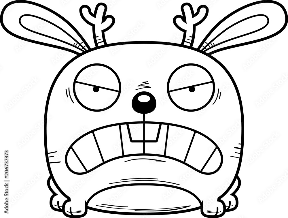 Cartoon Jackalope Mad Cartoon Jackalope Mad