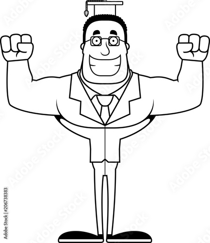 Cartoon Smiling Teacher