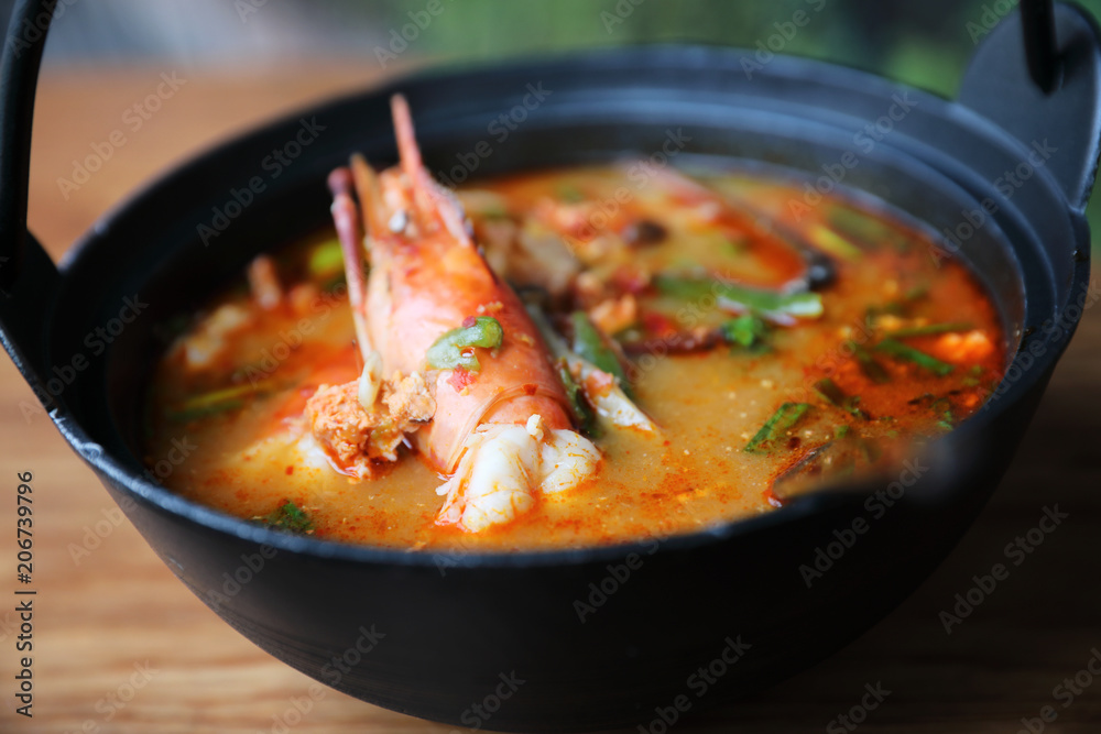 tom yum soup , Tom yum with shrimp , Thai food