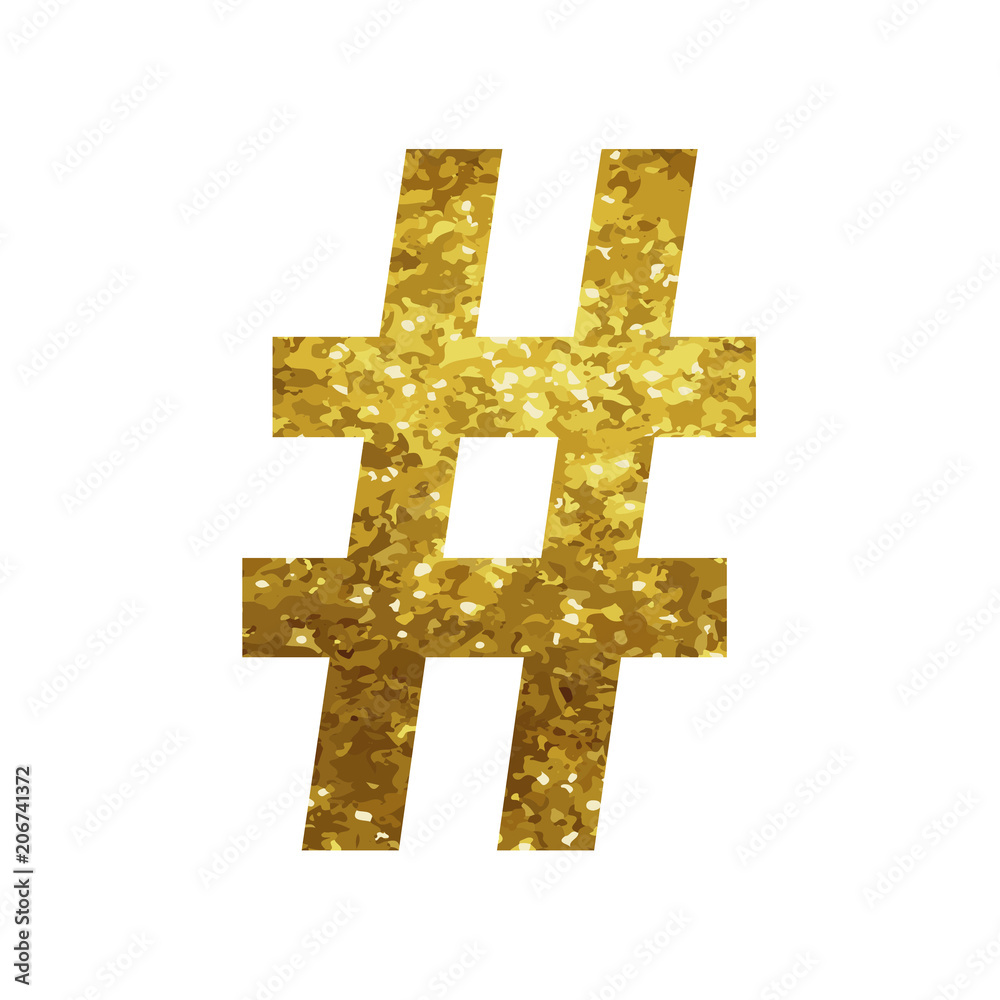 Fototapeta premium hashtag sign of splash paint