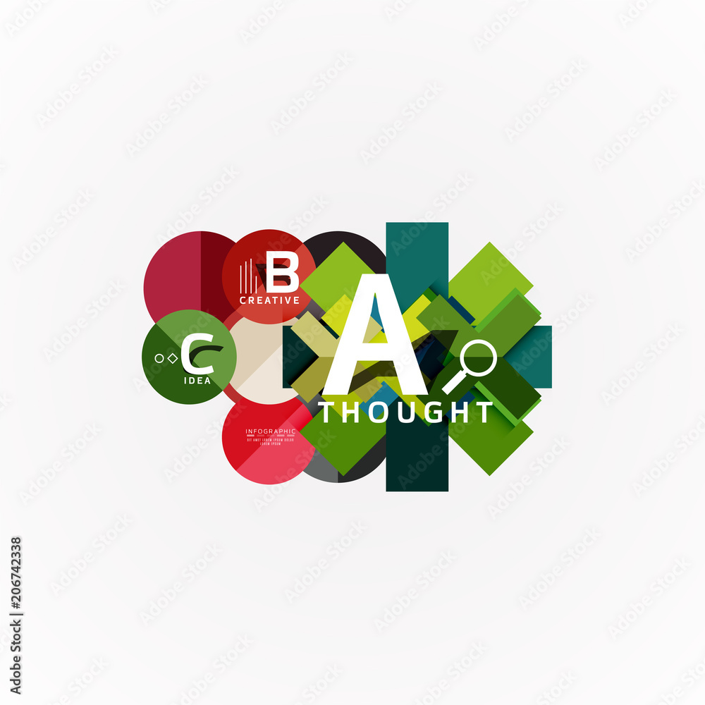 Paper infographic banner template with a b c options, infographics elements Paper infographic banner template with a b c options, infographics elements