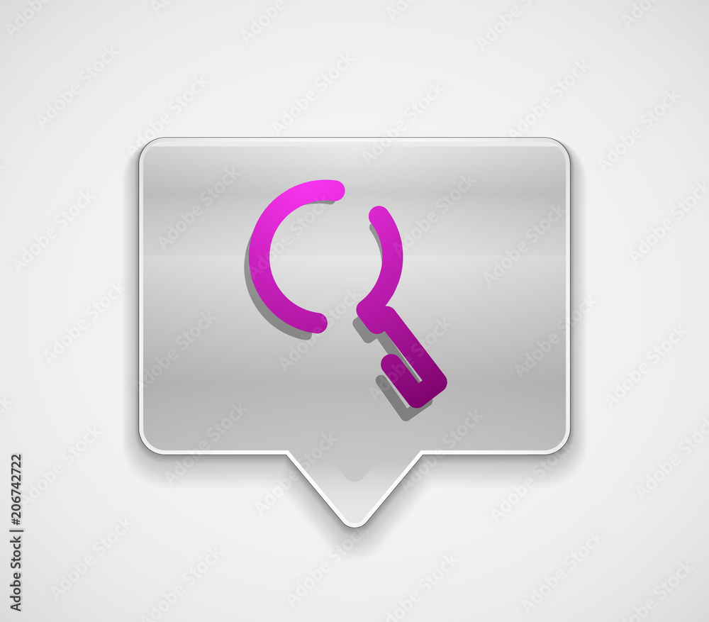 Search magnifyier web button, magnify icon. Modern magnifying glass sign, web site design or mobile app Search magnifyier web button, magnify icon. Modern magnifying glass sign, web site design or mobile app