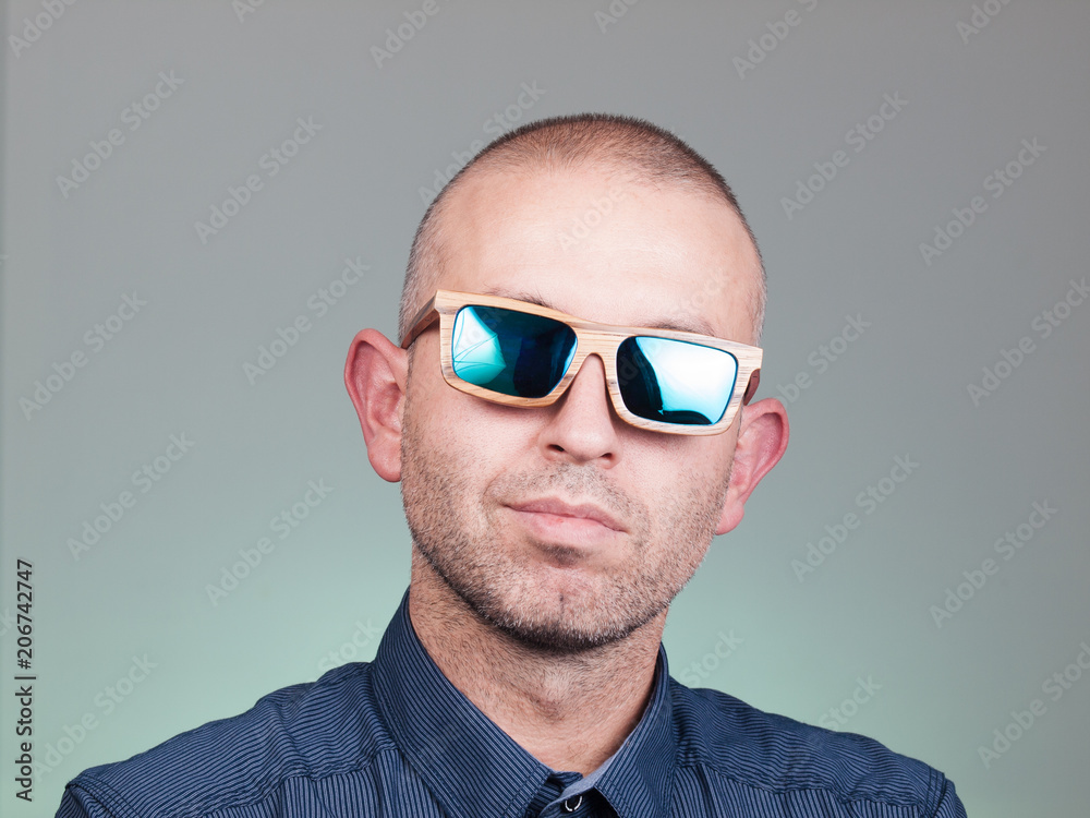 Portrait of a man with sunglasses Portrait of a man with sunglasses