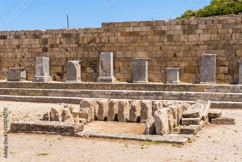 Hierothyteion in ancient city of Kamiros located in the northwest of the island of Rhodes.