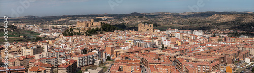 Vista panorámica de Alcañiz, España. 