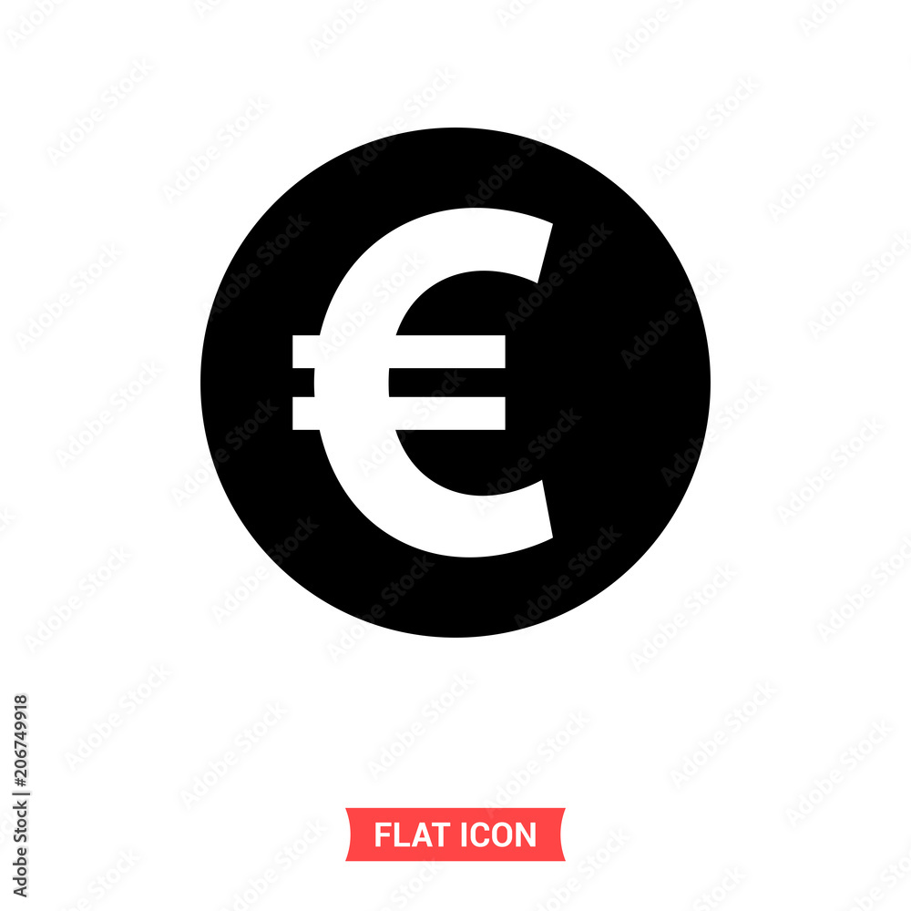 Euro vector icon, money symbol. Simple illustration for web or mobile app Euro vector icon, money symbol. Simple illustration for web or mobile app