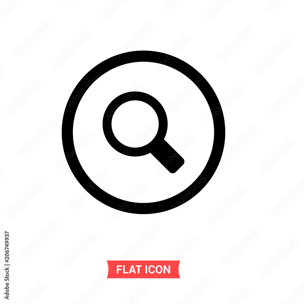 Find vector icon, search symbol. Simple illustration for web or mobile app Find vector icon, search symbol. Simple illustration for web or mobile app