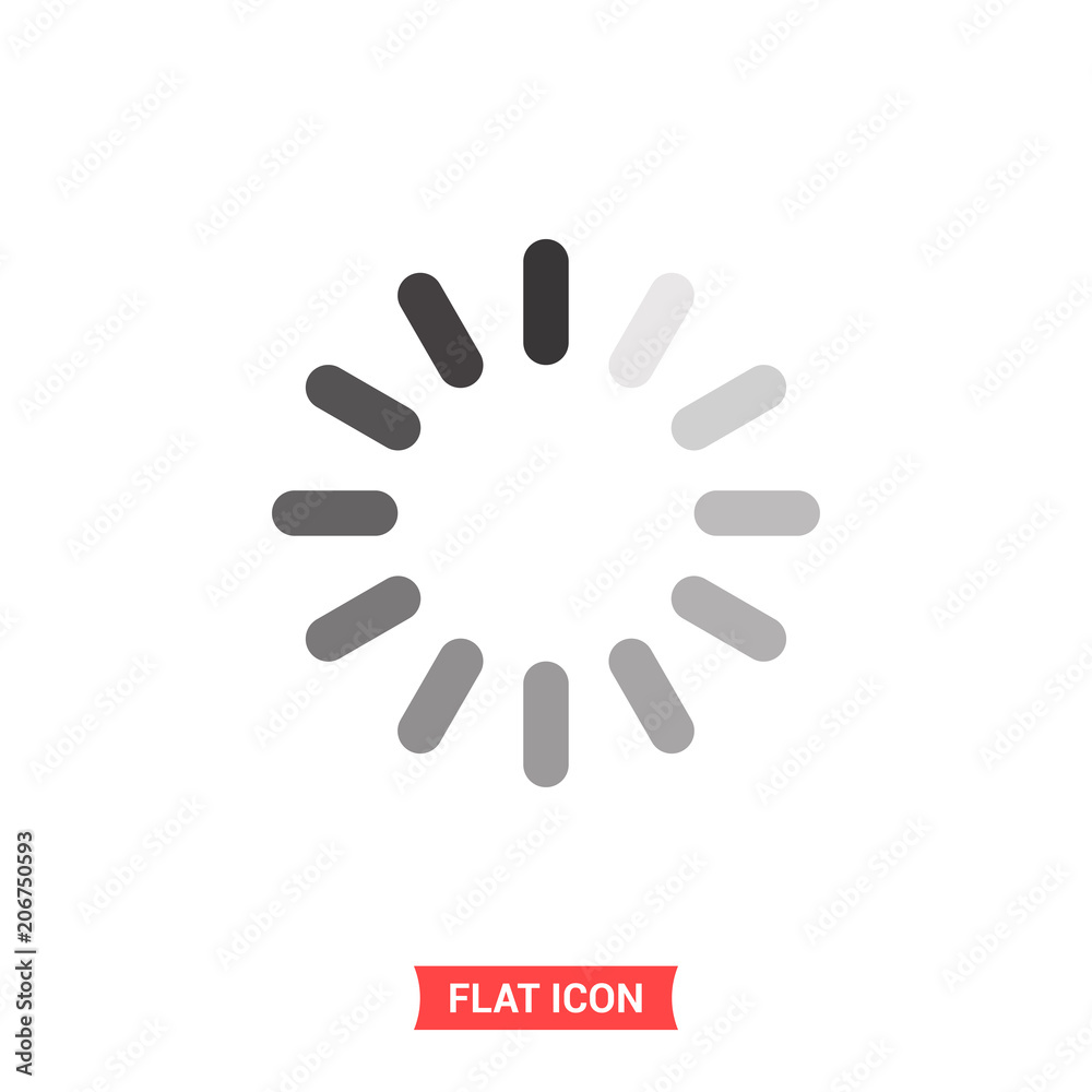 Loading vector icon, wait symbol. Simple illustration for web or mobile app Loading vector icon, wait symbol. Simple illustration for web or mobile app
