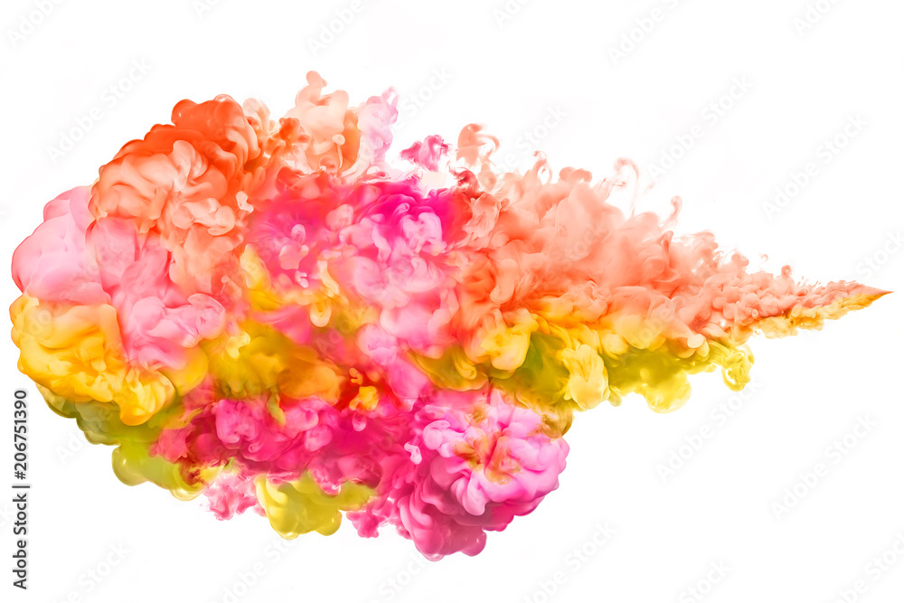 Color Explosion. Colourful ink in water. Rainbow of colors Color Explosion. Colourful ink in water. Rainbow of colors