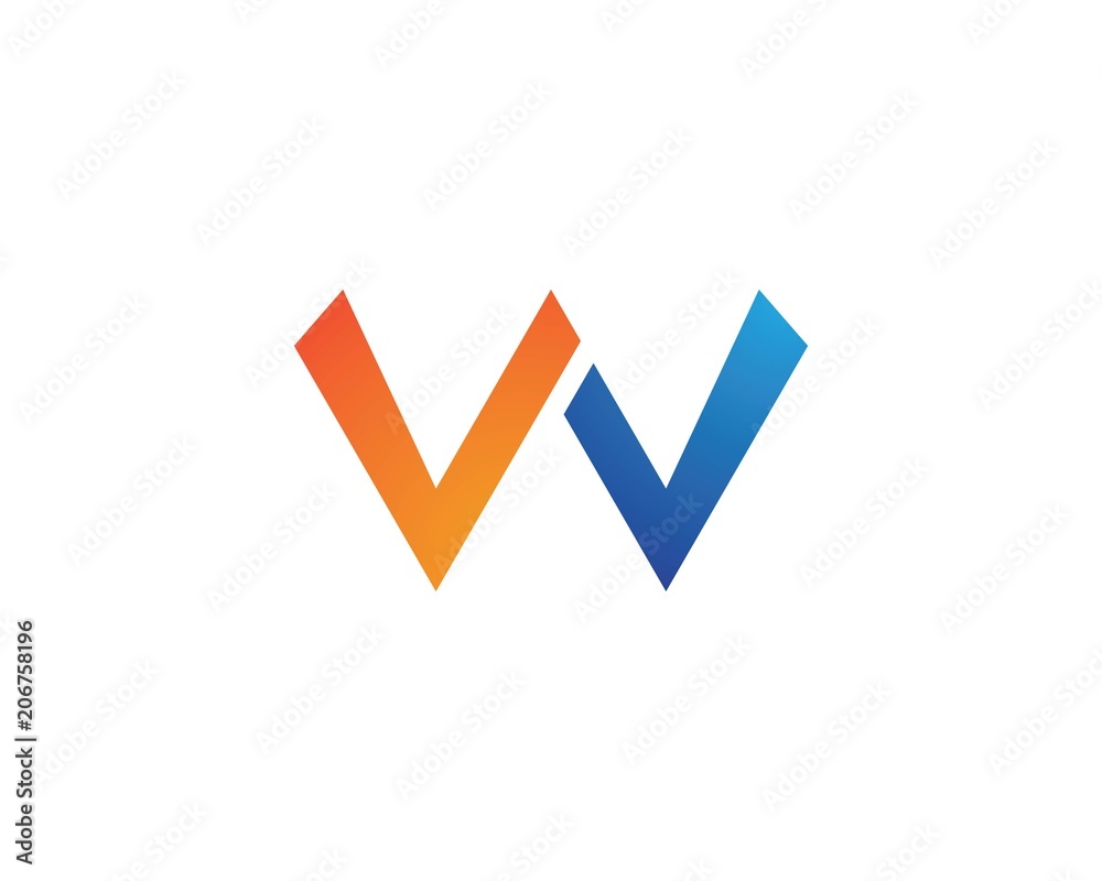 W Letter Logo Business W Letter Logo Business