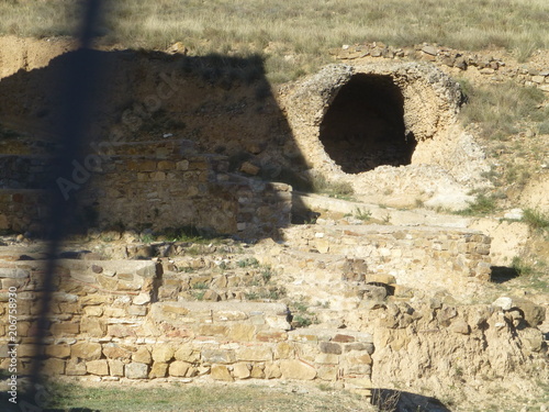 Bílbilis, ciudad prerromana y romana de la península ibérica situada a orillas del río Jalón, en la localidad de Huérmeda, a escasos kilómetros de Calatayud en Aragon (España) photo