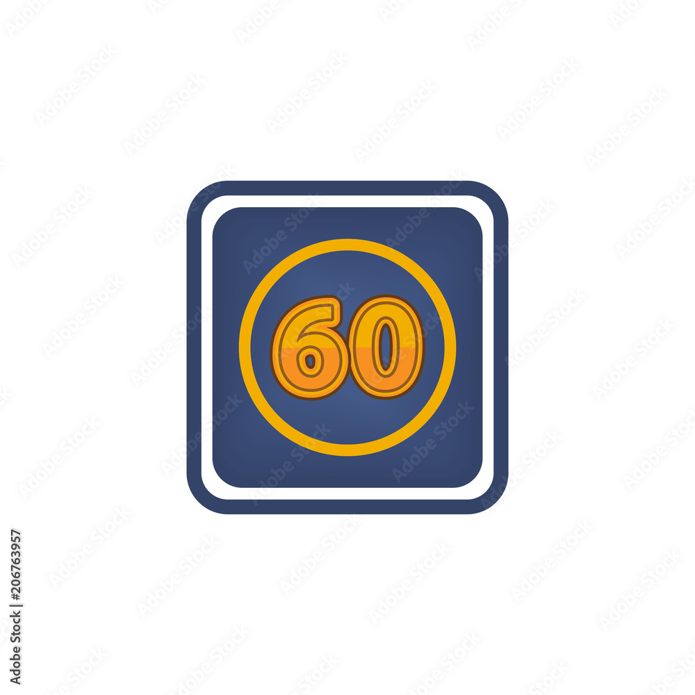 60 minutes icons, Illustration of the required time is 60 minutes 60 minutes icons, Illustration of the required time is 60 minutes