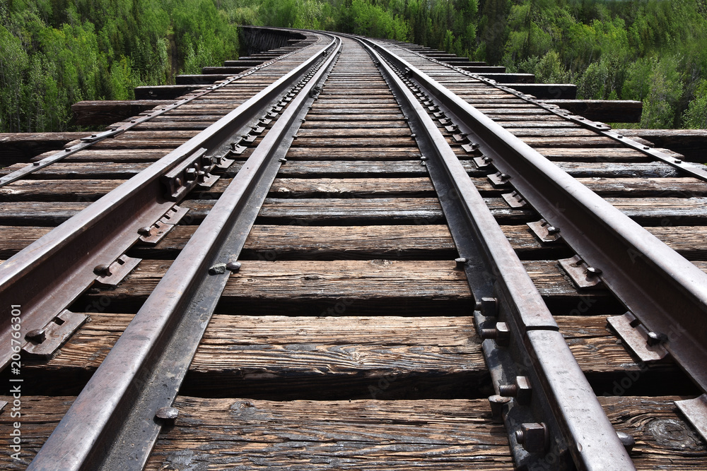 Old Abandoned Train Tracks