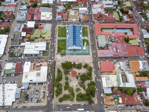 Beautiful aerial view of Liberias, Guanacaste,  Costa Rica photo