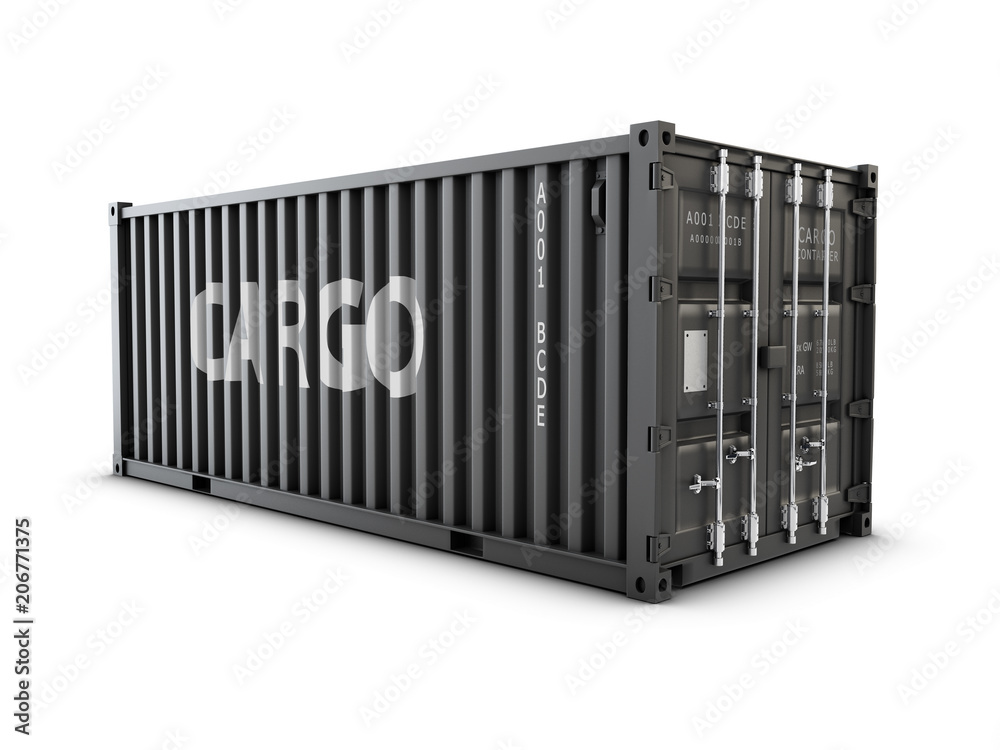 3d Illustration of cargo container or shipping container for logistics and transportation 3d Illustration of cargo container or shipping container for logistics and transportation
