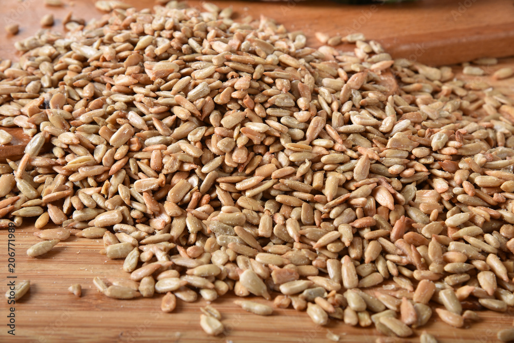 Fototapeta premium Salted sunflower seeds