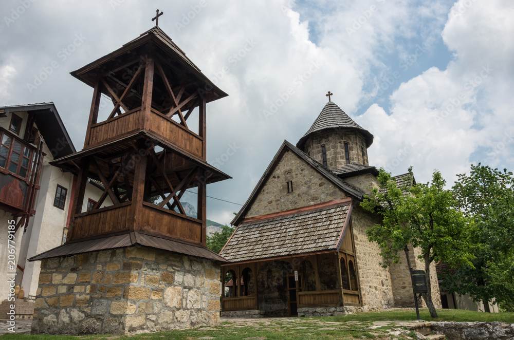 Manastir Blagovestenje Gospodnje - Orthodox monastery Annunciation of the Lord is built during dinasty of Nemanjich, and renovate in the year 1602nd. Central Serbia, Ovcar Banja Manastir Blagovestenje Gospodnje - Orthodox monastery Annunciation of the Lord is built during dinasty of Nemanjich, and renovate in the year 1602nd. Central Serbia, Ovcar Banja