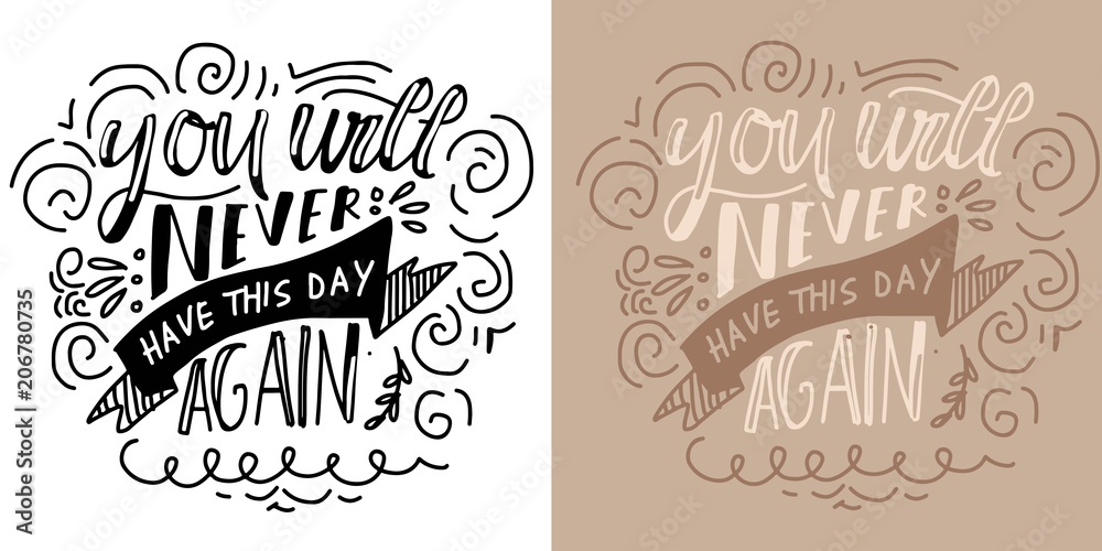 Fototapeta premium Hand lettering for your design 