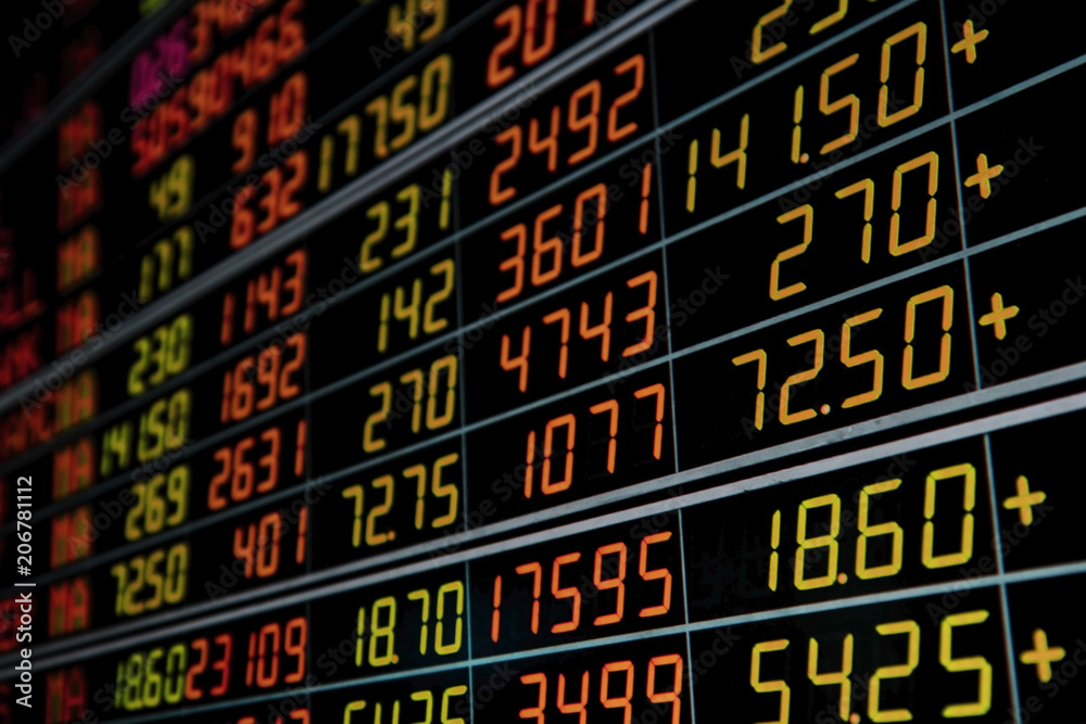 Fototapeta premium Analysts make a profit with a graph.