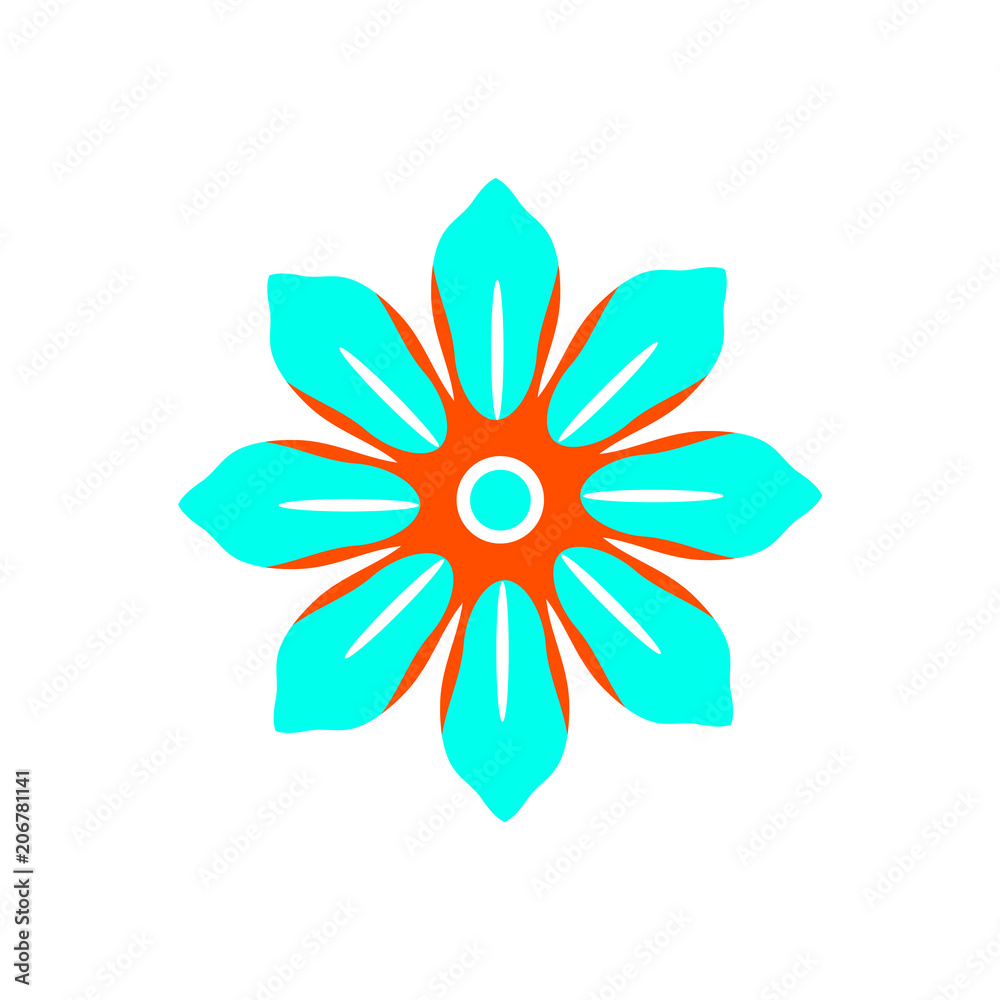 Flower icon. Isolated on white background. Vector illustration. Flower icon. Isolated on white background. Vector illustration.